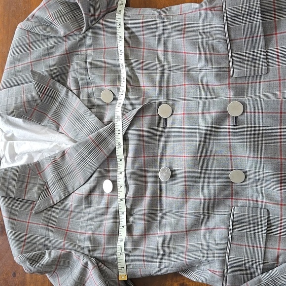 Calvin Klein Runway Simon Plaid Blazer 205W39NYC US Size 12 IT Size 48 - Picture 5 of 16